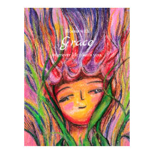 Bloom With Grace Art Poster für sie