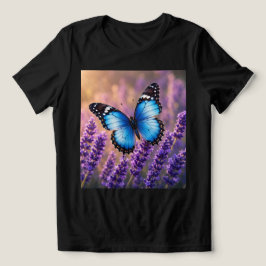 Bloom With Grace Schmetterling Blumen Frauen T-Shi Tri-Blend Shirt