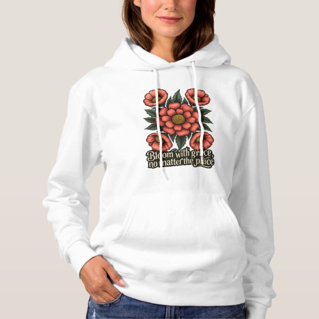 Bloom with Grace Women’s Hoodie (Vorderseite)