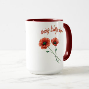 "Bloom with Hope - Spring Blume Tasse" Tasse