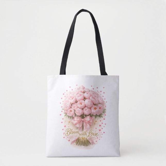 Bloom With Love Floral Romantic Tote (Vorderseite)