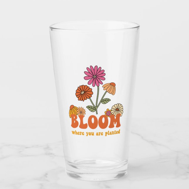 Bloom Wo Sie gepflanzt sind Glas (Vorderseite)