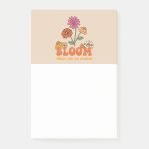 Bloom Wo Sie gepflanzt sind Post-it Klebezettel