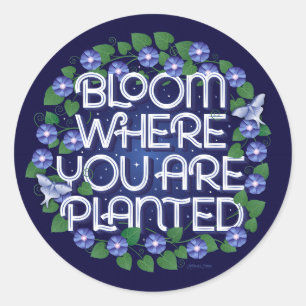 Bloom wo Sie gepflanzt sind / Stickers