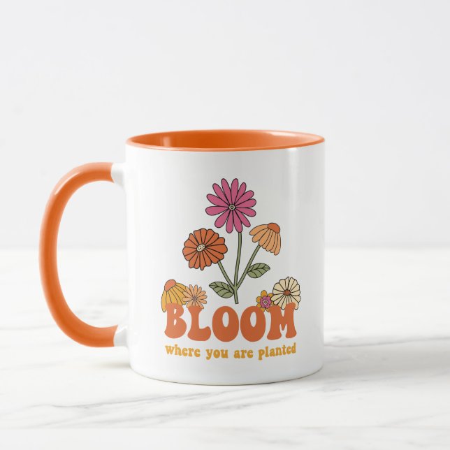Bloom Wo Sie gepflanzt sind Tasse (Links)