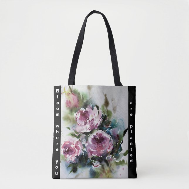 Bloom wo Sie gepflanzt Tote Bag (Vorderseite)