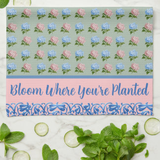 Bloom, wo Sie gepflanzte Pastel-Blume sind Geschirrtuch