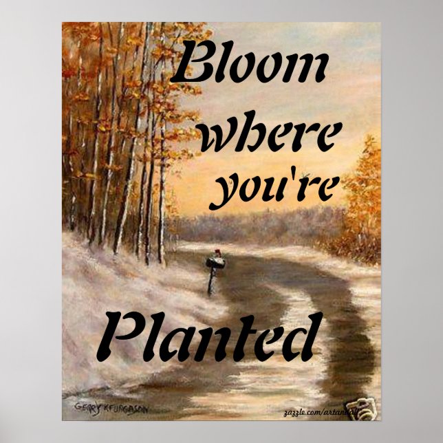 "BLOOM WO SIE PLANEN SIND POSTER (Vorne)
