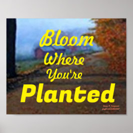 BLOOM WO SIE PLANEN SIND POSTER