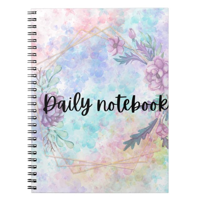 Bloom & Write - BlumenNotebook Notizblock (Vorderseite)