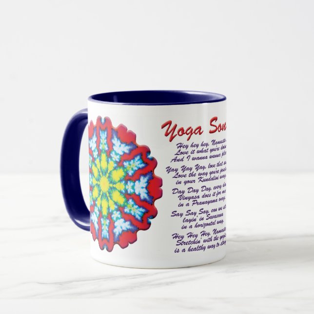 Bloom Yoga Song Tasse (Vorderseite Links)