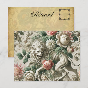 Bloombound Sentinel – Gotenks florales Design Feiertagspostkarte