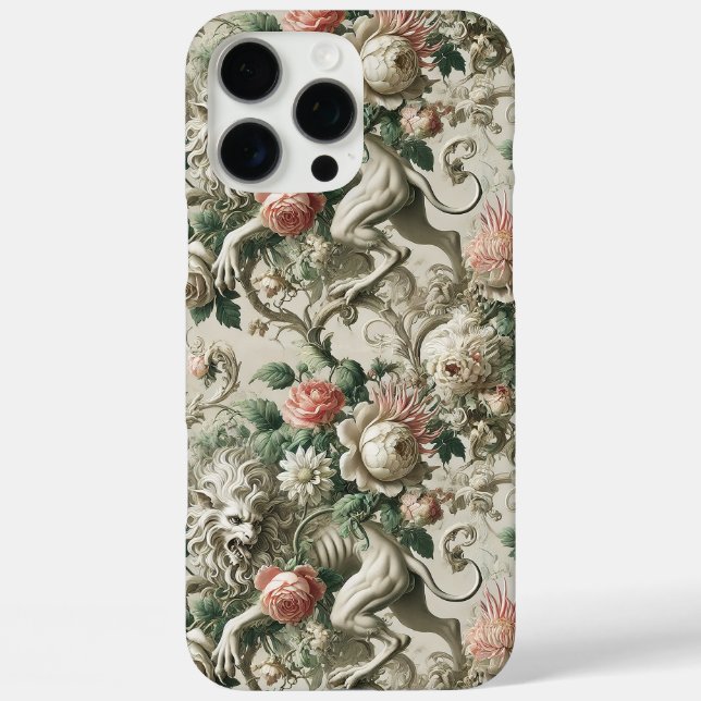 Bloombound Sentinel - Gothic Floral Design Case-Mate iPhone Hülle (Rückseite)