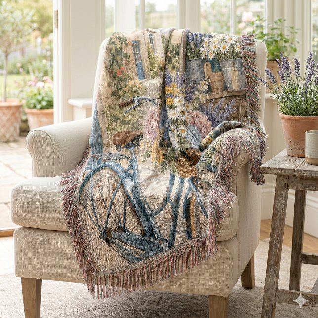 Bloomcore-Blumenmarkt-Fahrrad Decke (Bloomcore Flower Market Bicycle Throw Blanket)