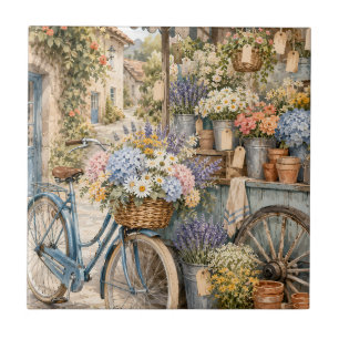 Bloomcore-Blumenmarkt-Fahrrad Fliese