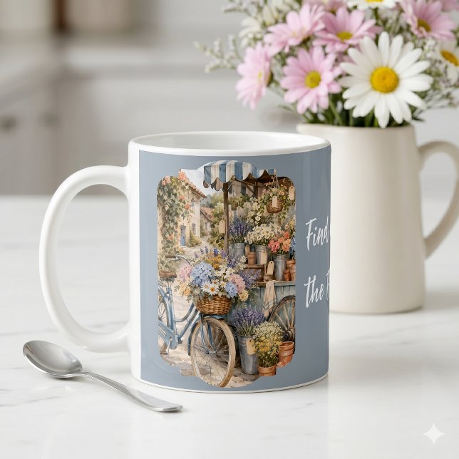 Bloomcore-Blumenmarkt-Fahrrad-Kaffeetasse Kaffeetasse (Bloomcore Flower Market Bicycle Coffee Mug)