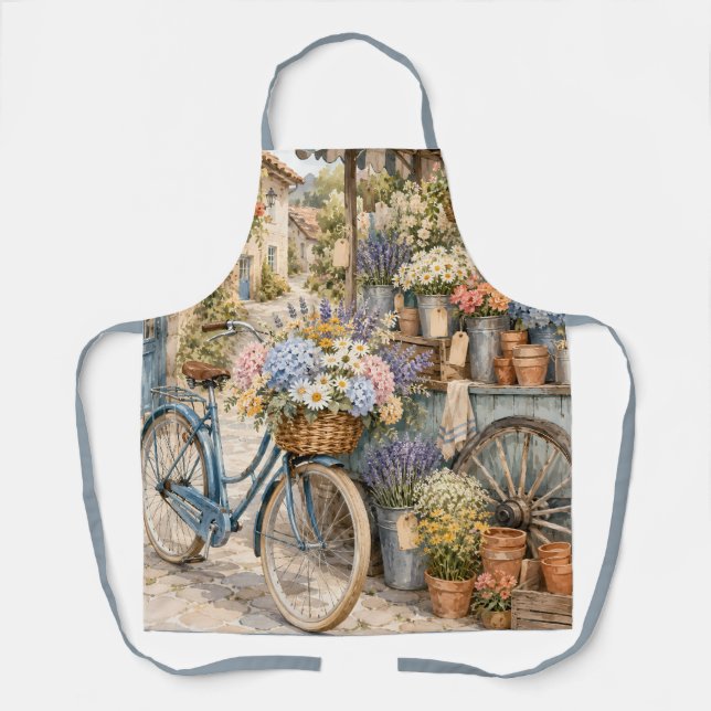Bloomcore-Blumenmarkt-Fahrrad Schürze (Vorderseite)