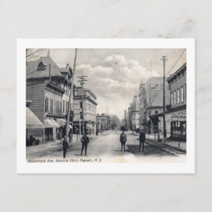 Bloomfield Ave., Passaic, New Jersey 1906 Vintage Postkarte