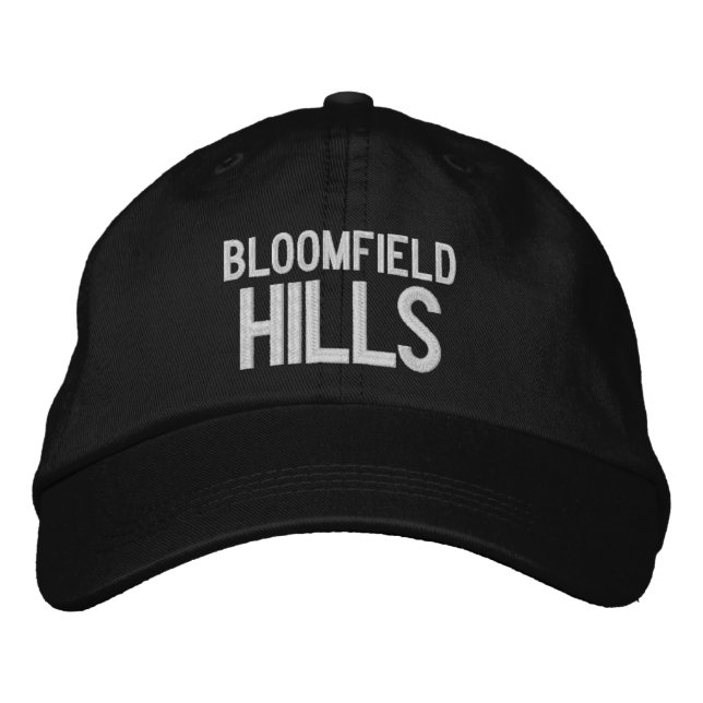 Bloomfield Hills Michigan Bestickte Baseballkappe (Vorderseite)