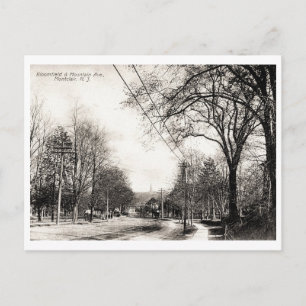 Bloomfield & Mountain Ave., Montclair, NJ Vintage Postkarte