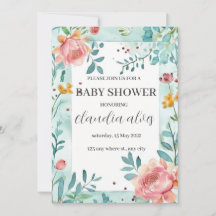 Bloomin'Baby Dusche: Feier für den Namen der Mama