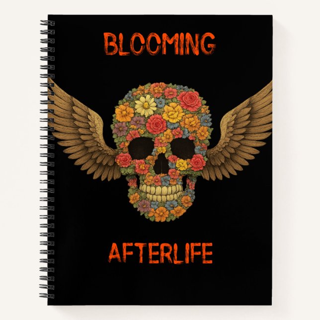 Blooming Afterlife Spiral Notebook Notizbuch (Vorderseite)