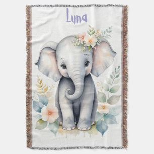 Blooming Baby Elephant Decke