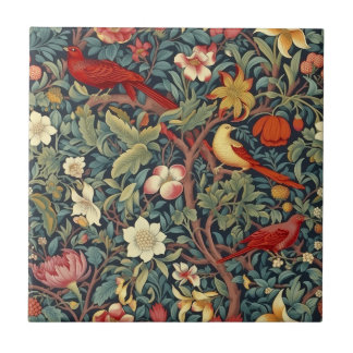 Blooming Birds Tiles Fliese