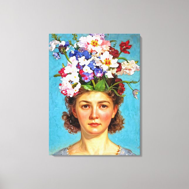 "Blooming Bouffant" Anna - Art & Floral Society Leinwanddruck (Vorderseite)