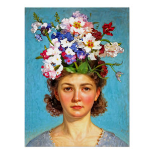"Blooming Bouffant" Anna - Art & Floral Society Poster