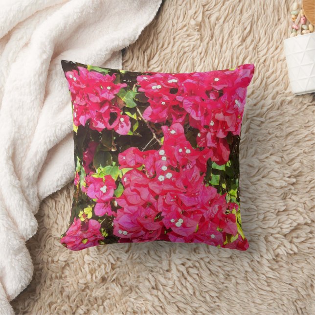 Blooming Bougainvillea Throw Kissen (Decke)