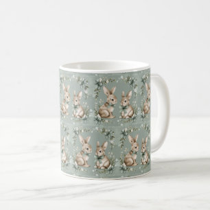 Blooming Bunny Bouquet: Ostern Elegance 🌷 🐰 Kaffeetasse