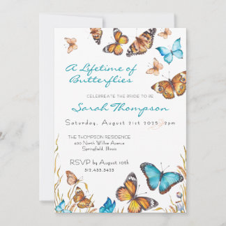 Blooming Butterflies Always Butterflies Bridal Einladung