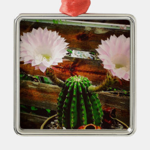 Blooming Cactus #succulent Ornament Aus Metall
