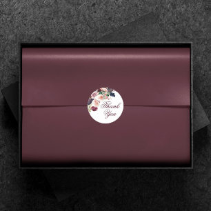 Blooming Figs   Moody Rustic Frucht Vielen Dank Runder Aufkleber