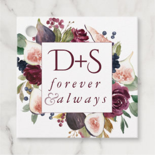 Blooming Figs Moody Wreath Monogram Vielen Dank Geschenkanhänger