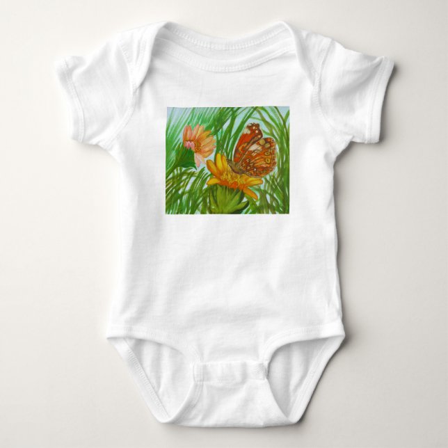Blooming flower garden baby strampler (Vorderseite)
