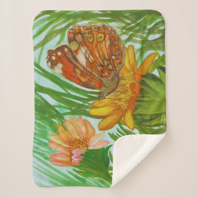 Blooming flower garden sherpadecke (Vorderseite)
