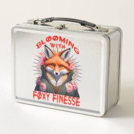 Blooming Fox Fashion Ästhetik Metall Brotdose
