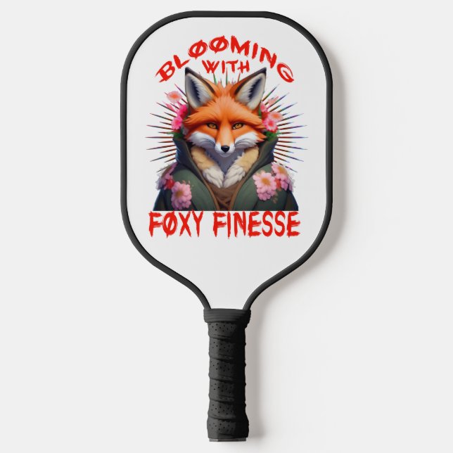 Blooming Fox Fashion Ästhetik Pickleball Schläger (Vorderseite)