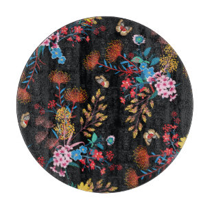 Blooming Garden Butterflies Liberty Style Schneidebrett