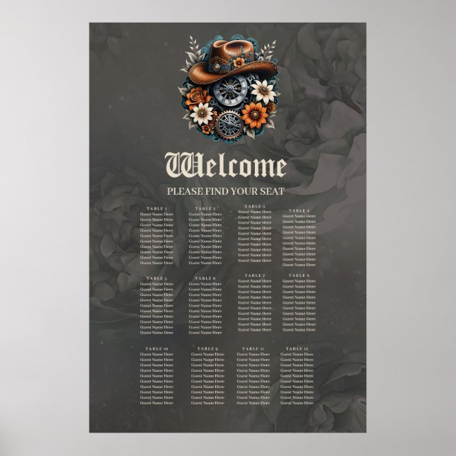 Blooming Gears: Steampunk Cowboy Stil. Poster (Vorne)