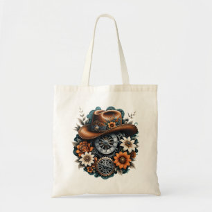 Blooming Gears: Steampunk Cowboy Stil. Tragetasche