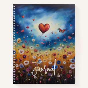 Blooming Hearts Motivierend Journal-Notebook Notizbuch