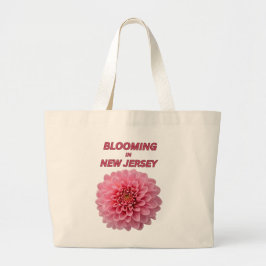 BLOOMING IN NJ, CHRYSANTHEMUM FLORAL TOTE BAG JUMBO STOFFBEUTEL
