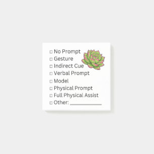 Blooming Independence: Prompt Checklist Post-it Klebezettel