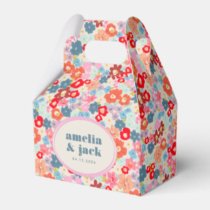 Blooming Joy Bright Floral Maximalist Wedding Geschenkschachtel