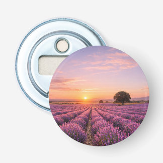 Blooming Lavender Field at Golden Sunset Provence Flaschenöffner