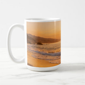 Blooming Lavender Field at Golden Sunset Provence Kaffeetasse
