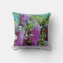 Blooming lilac flower garden kissen